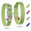 Long Lasting Leather Dog Collar for Large Dogs Medium Small Dogs 15 - 20 in Neck x 1 in Wide Adjustable Classic Puppy Collars Boy & Girl Dog Collars w