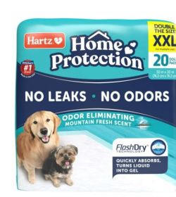 Hartz Home Protection Mountain Fresh Scent Dog Pads, 2XL, 30in x 30in, 20ct