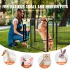 Dog Playpen 8 Panels Foldable Metal Dog Exercise Pen with Cover Pad Bag